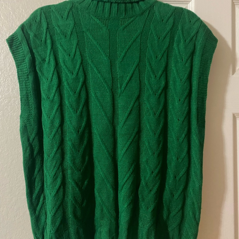 SHEIN Emerald Knit turtleneck sweater